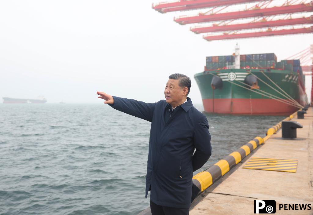 Xi inspects Rizhao in east China
