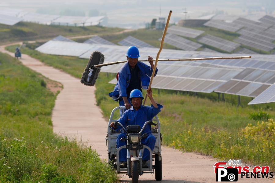 Solar power station drives green development in Shandong