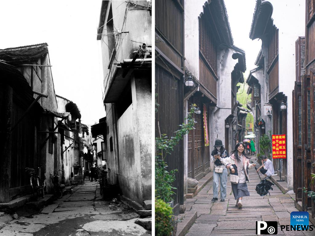 Revitalized Yuehe historical area becomes tourist attraction in Jiaxing, E China