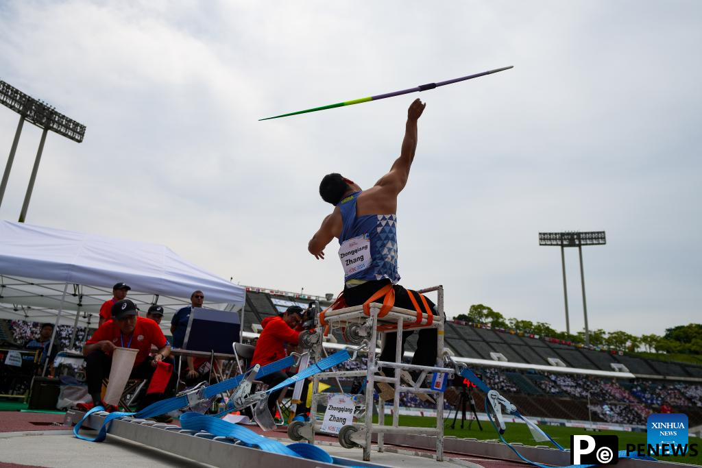 China adds three golds on Day 6 at Kobe Para Athletics Championships