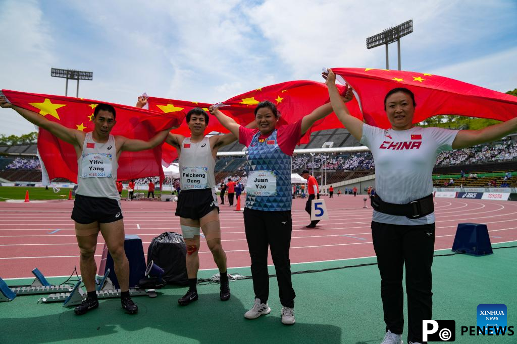 China claims 6 golds, 2 Asian records on Day 7 at Para Athletics World Championships