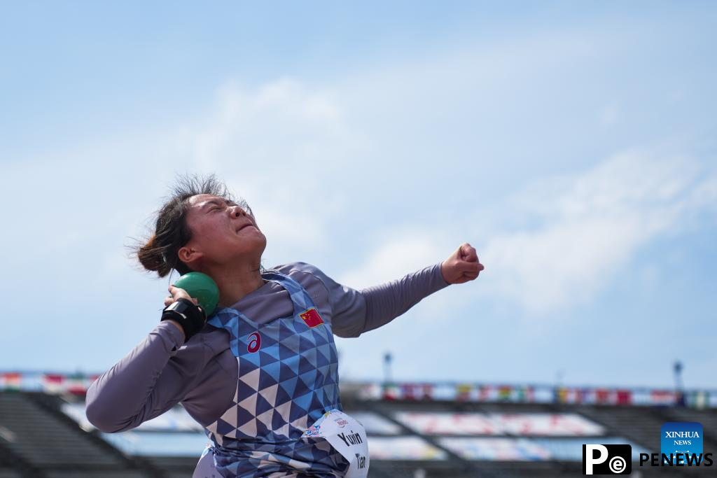 China claims 6 golds, 2 Asian records on Day 7 at Para Athletics World Championships