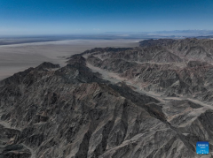 View of Qaidam Basin in China's Qinghai