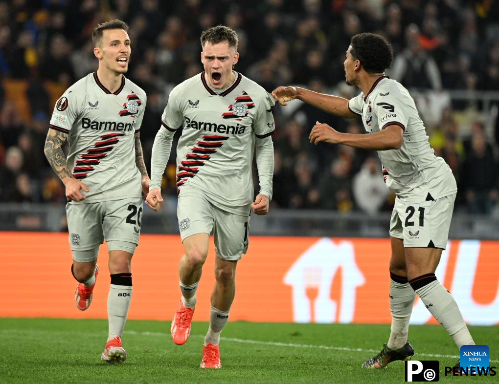 UEFA Europa League semifinal 1st leg match: Roma vs. Bayer 04 Leverkusen