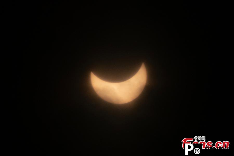 Solar eclipse spotted in U.S.