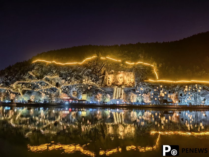 Embark on a mesmerizing night tour of Longmen Grottoes, C China