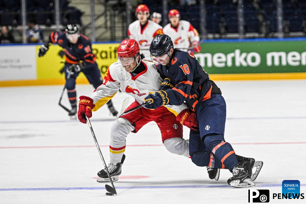 China beats Netherlands in Ice Hockey Men