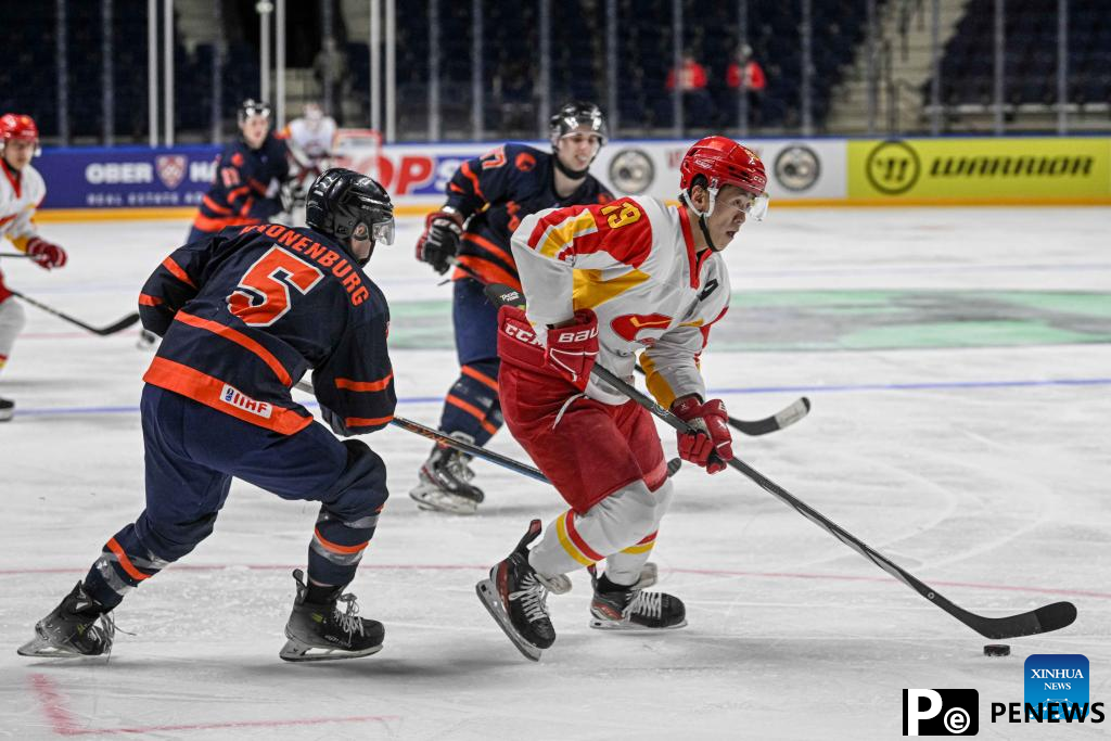 China beats Netherlands in Ice Hockey Men