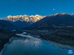 Scenery of Mount Namjagbarwa in Xizang