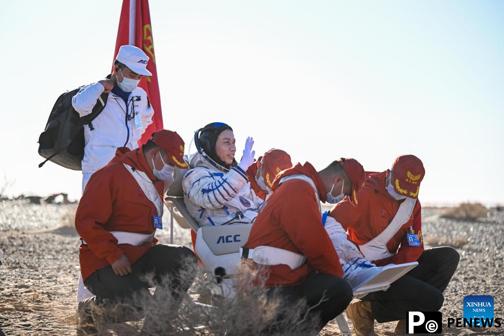 All Shenzhou-17 astronauts out of return capsule