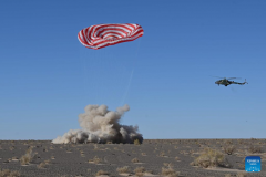 All Shenzhou-17 astronauts out of return capsule