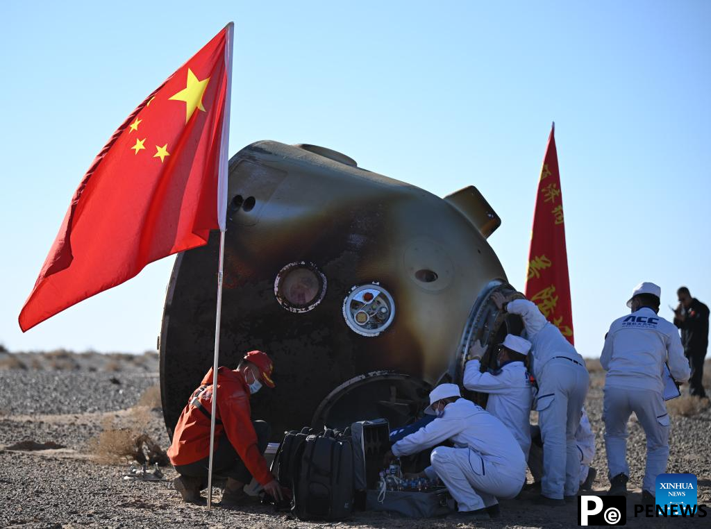 All Shenzhou-17 astronauts out of return capsule