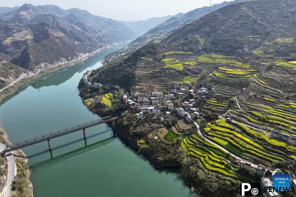 Scenery of Gouyuan Township in Xunyang, NW China