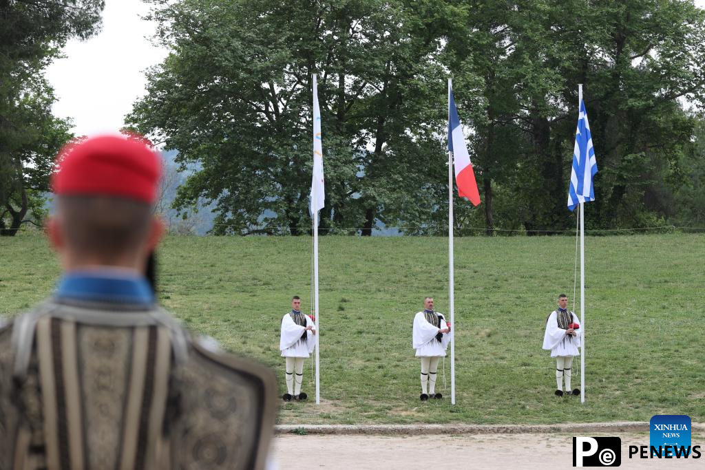 Olympic flame for Paris 2024 Summer Games lit in Ancient Olympia