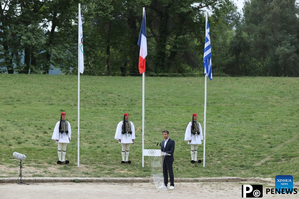 Olympic flame for Paris 2024 Summer Games lit in Ancient Olympia