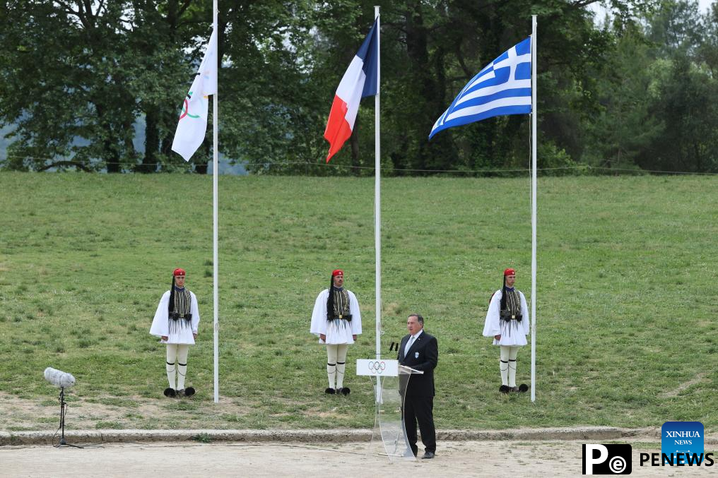 Olympic flame for Paris 2024 Summer Games lit in Ancient Olympia