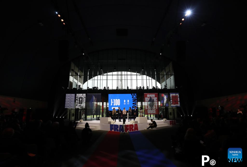 Ceremony held to celebrate 100-day countdown to Paris 2024 Olympic Games