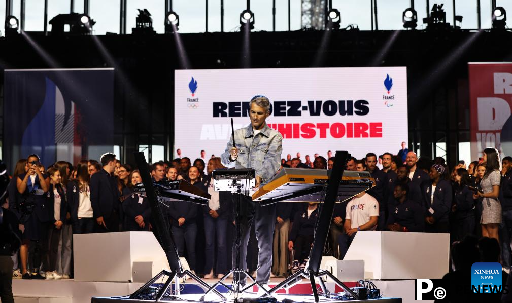 Ceremony held to celebrate 100-day countdown to Paris 2024 Olympic Games