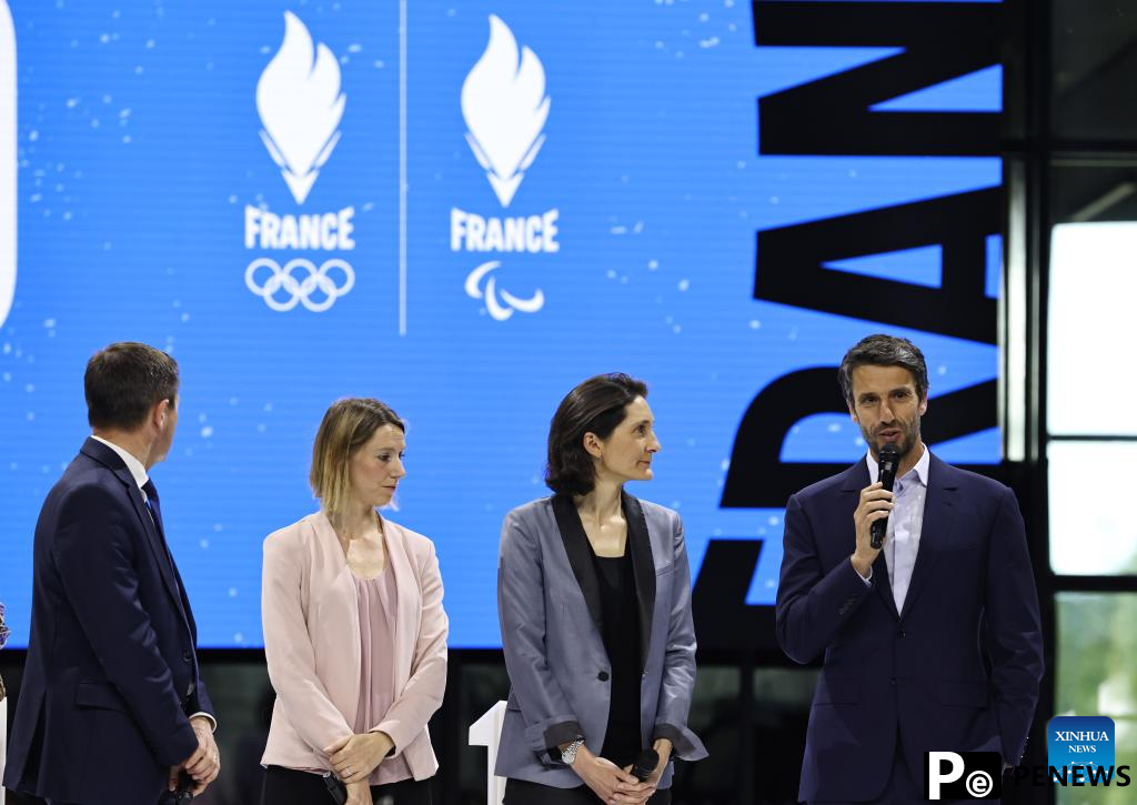Ceremony held to celebrate 100-day countdown to Paris 2024 Olympic Games