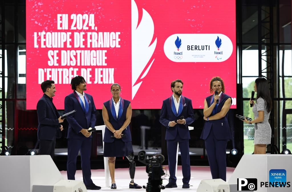 Ceremony held to celebrate 100-day countdown to Paris 2024 Olympic Games