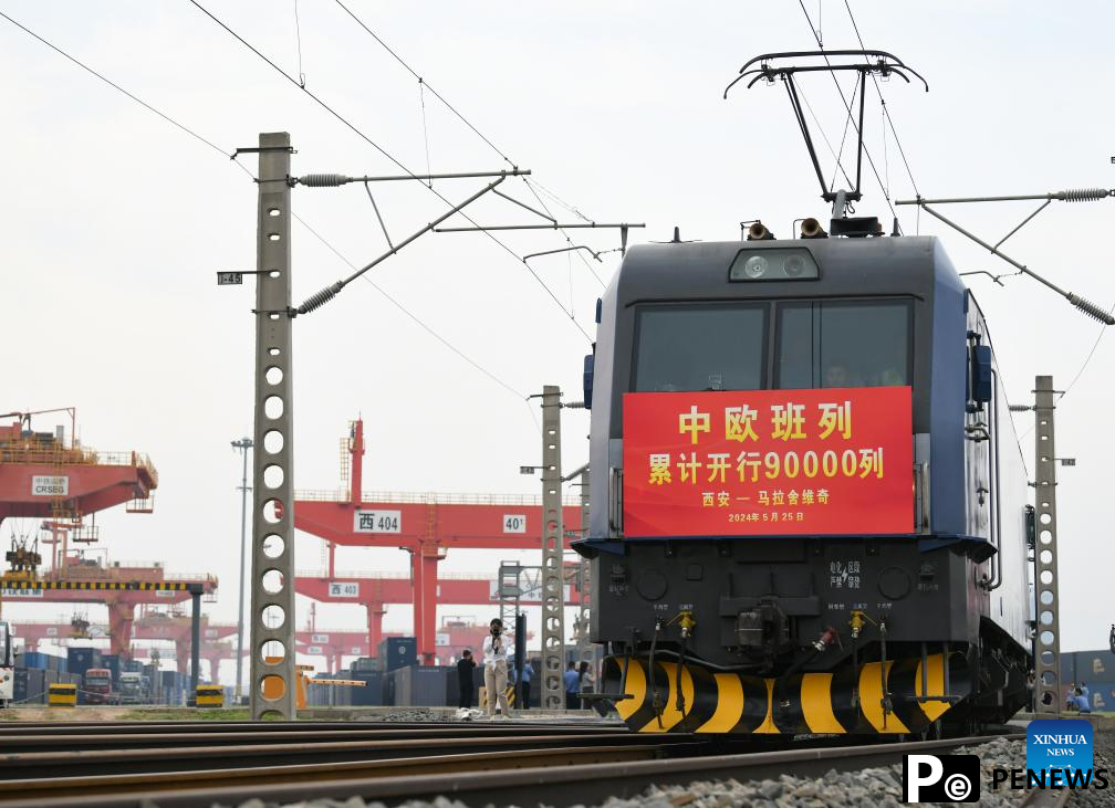 China-Europe freight train trips surpass 90,000, energizing high-quality BRI development