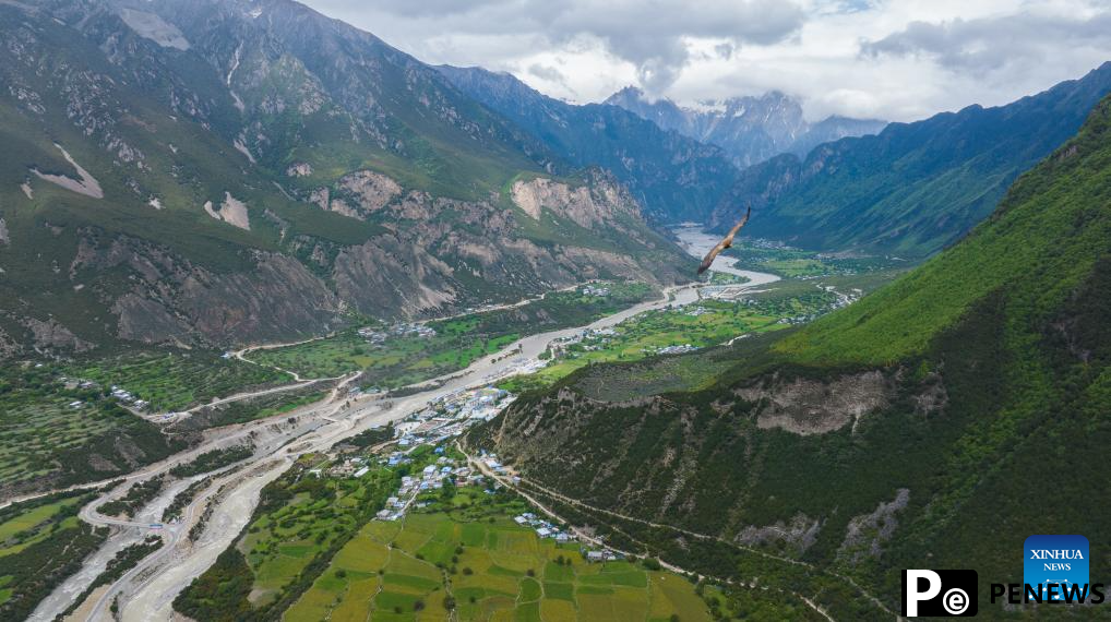 Scenery of Lhari County in Nagqu, China