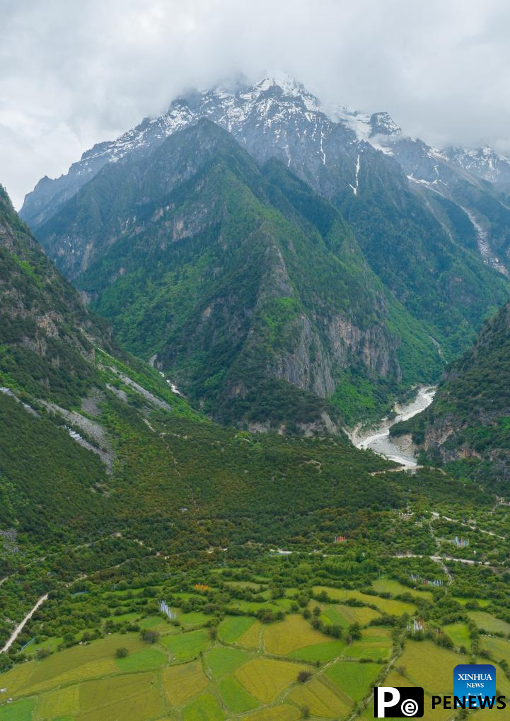 Scenery of Lhari County in Nagqu, China
