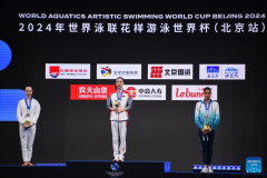 China dominates opening day with 3 golds at Artistic Swimming World Cup