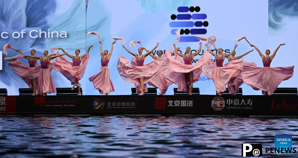 Highlights of World Aquatics Artistic Swimming World Cup 2024 in Beijing