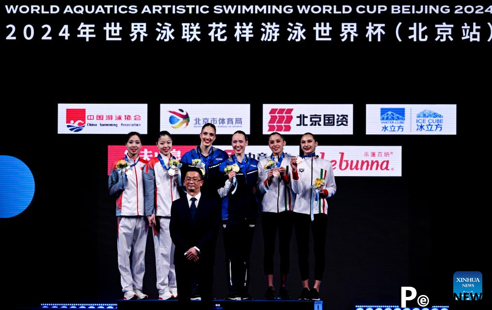 Highlights of World Aquatics Artistic Swimming World Cup 2024 in Beijing