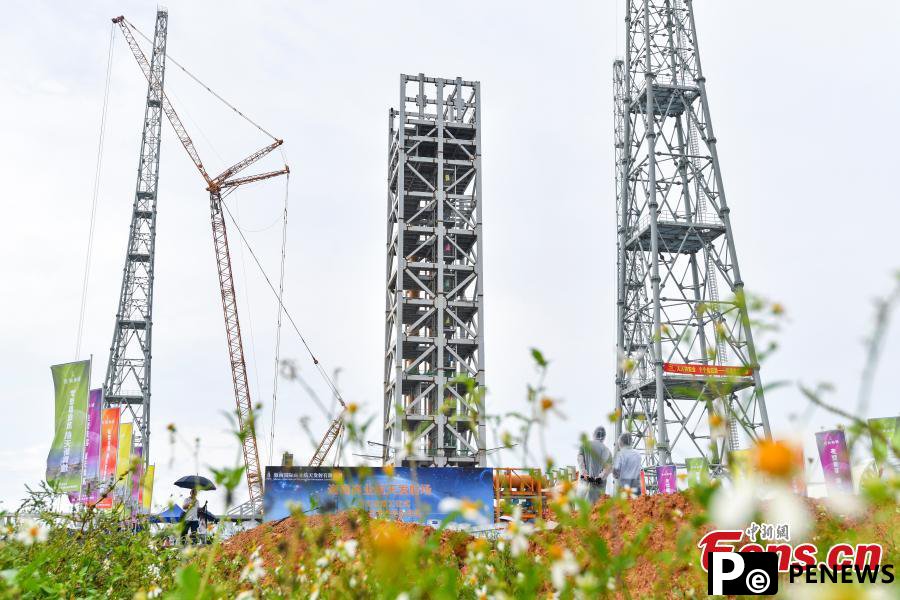 Construction of 2nd launch pad at Hainan commercial spacecraft launch site completed