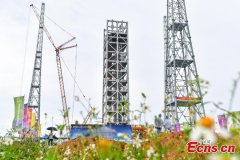 Construction of 2nd launch pad at Hainan commercial spacecraft launch site completed