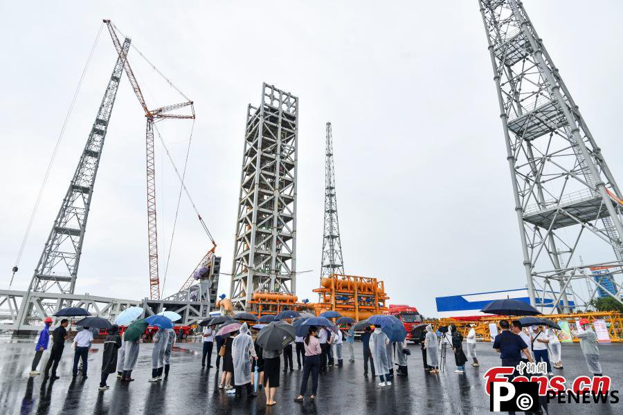 Construction of 2nd launch pad at Hainan commercial spacecraft launch site completed