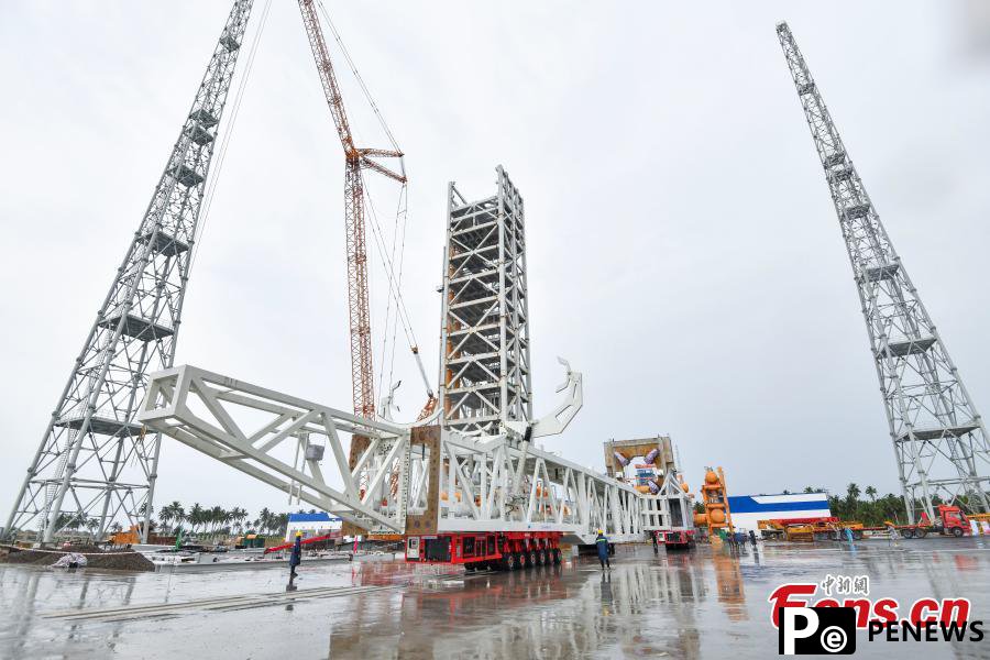 Construction of 2nd launch pad at Hainan commercial spacecraft launch site completed