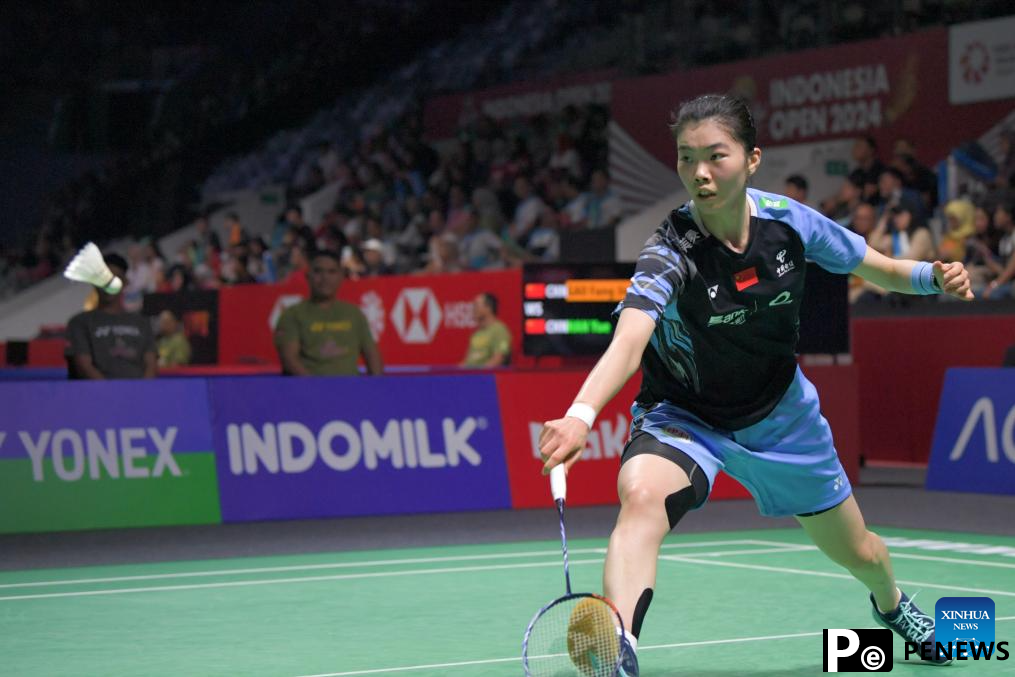 Highlights of 2024 Indonesia Open badminton tournament