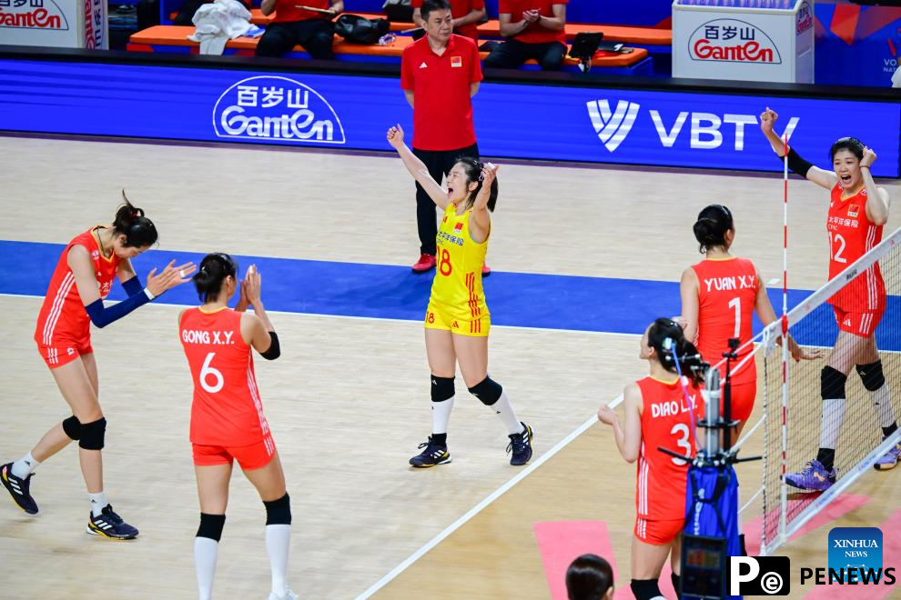 China sweeps Bulgaria in Women