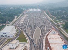 Tianfu high-speed train maintenance base put into use in SW China