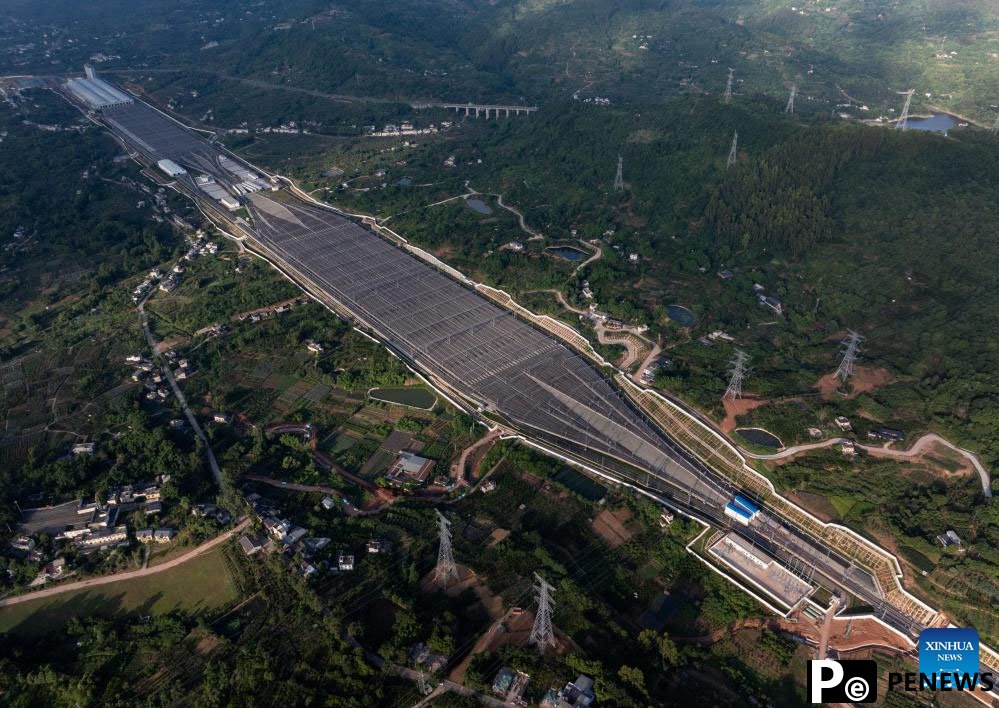 Tianfu high-speed train maintenance base put into use in SW China