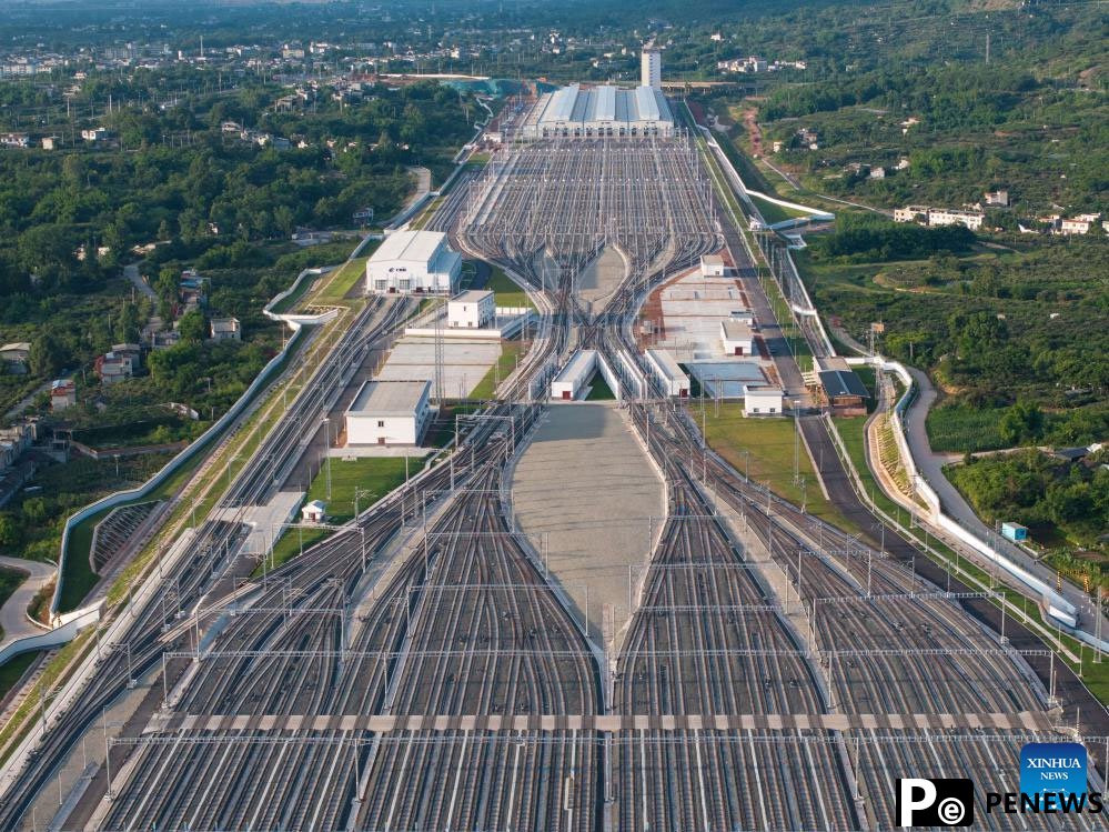 Tianfu high-speed train maintenance base put into use in SW China