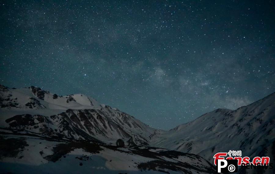 Magnificent scenery of Gangshika snow peak in Qinghai