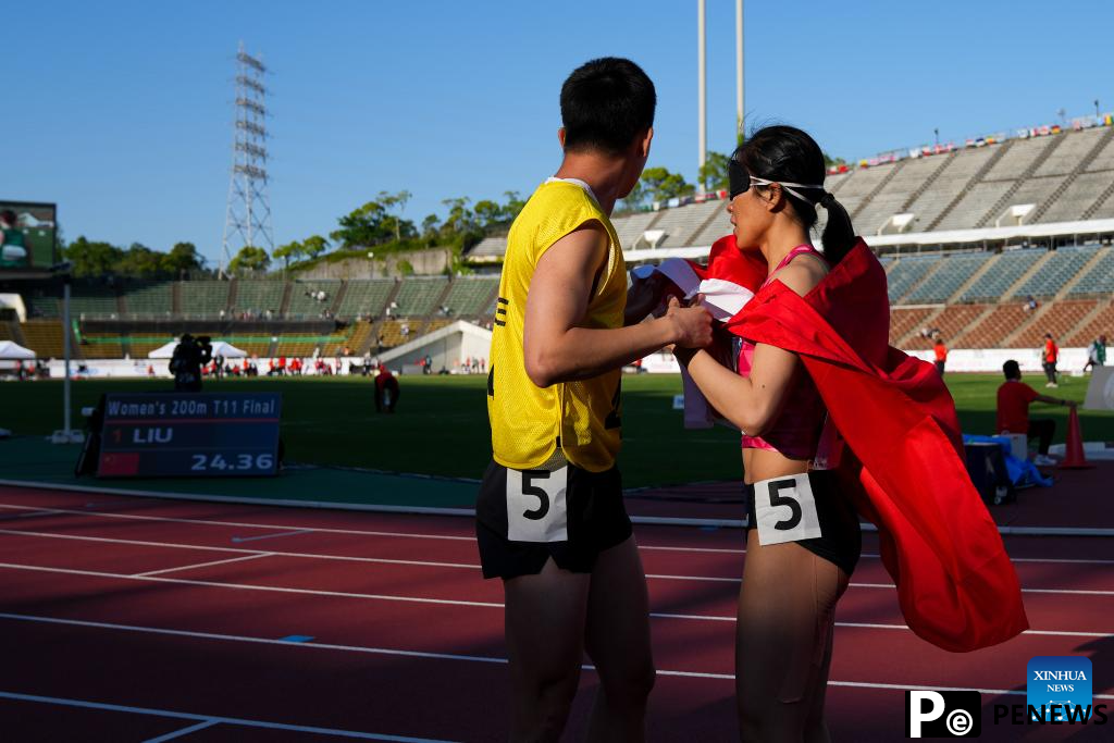 Tallying record golds, China athletes excel at Kobe Para Athletics Championships