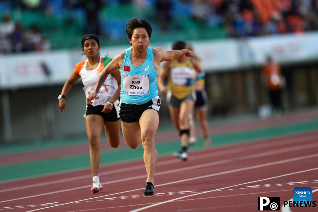 Tallying record golds, China athletes excel at Kobe Para Athletics Championships