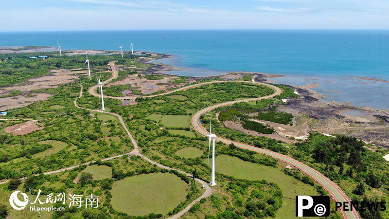 In pics: Picturesque scenery of Danzhou section of Hainan coastal highway for sightseeing