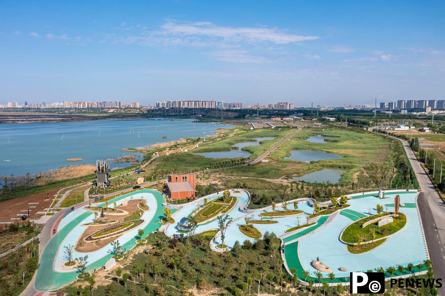 Salt lake in N China
