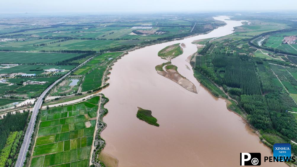 Scenery of Yellow River in Ningxia, NW China
