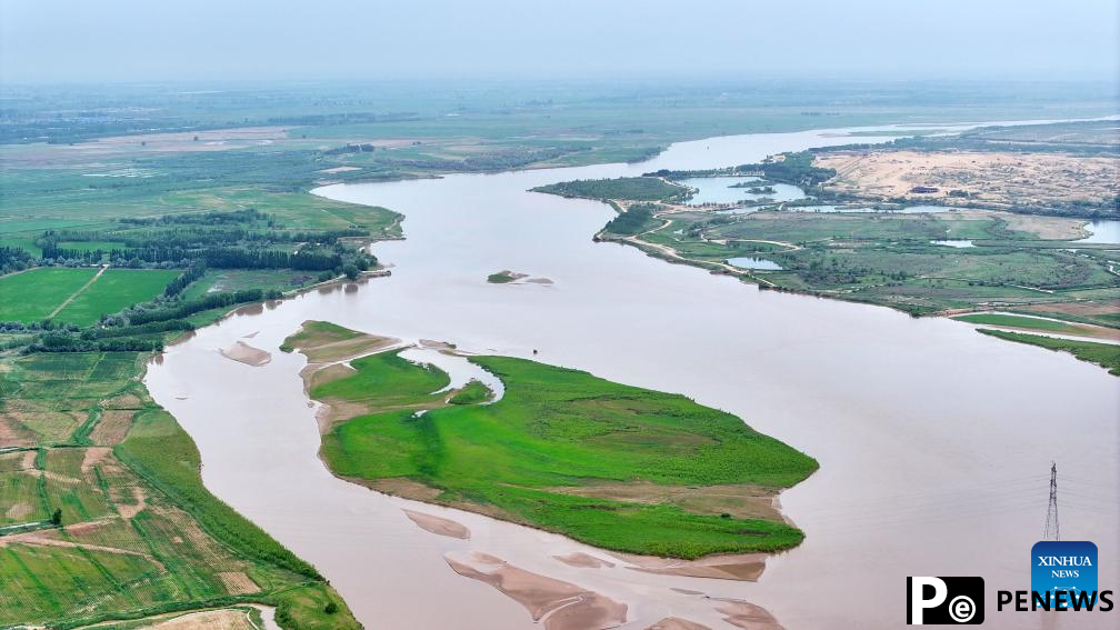 Scenery of Yellow River in Ningxia, NW China