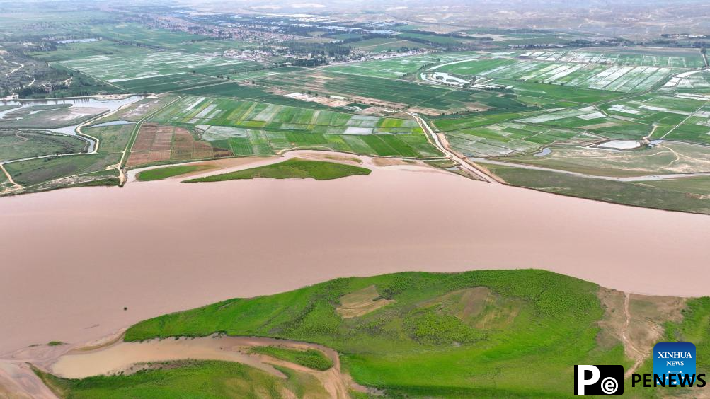 Scenery of Yellow River in Ningxia, NW China