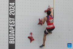 In pics: men's speed of sport climbing at Olympic Qualifier Series Budapest