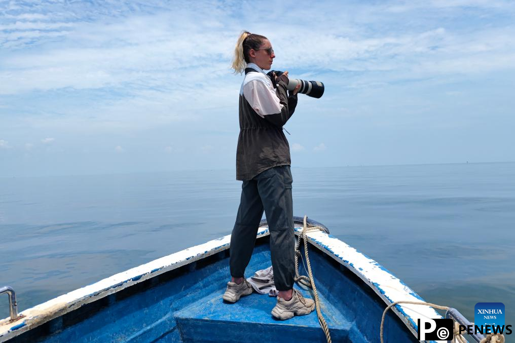 Pic story: deep bond between French scientist and Chinese white dolphins