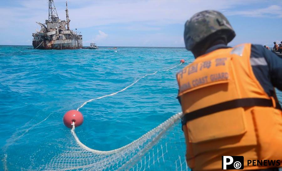 InPics: China Coast Guard retrieve illegally obtained fishing nets by Filipinos in China